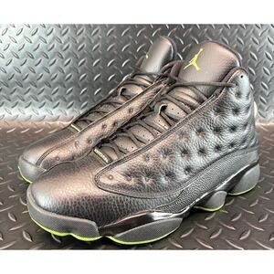 Jordan 13 Retro Altitude Black Lime Green 414571-042 Mens sneakers size 10